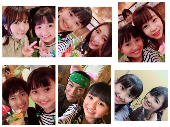 Yune Sakurai with Neko Cafe cast members